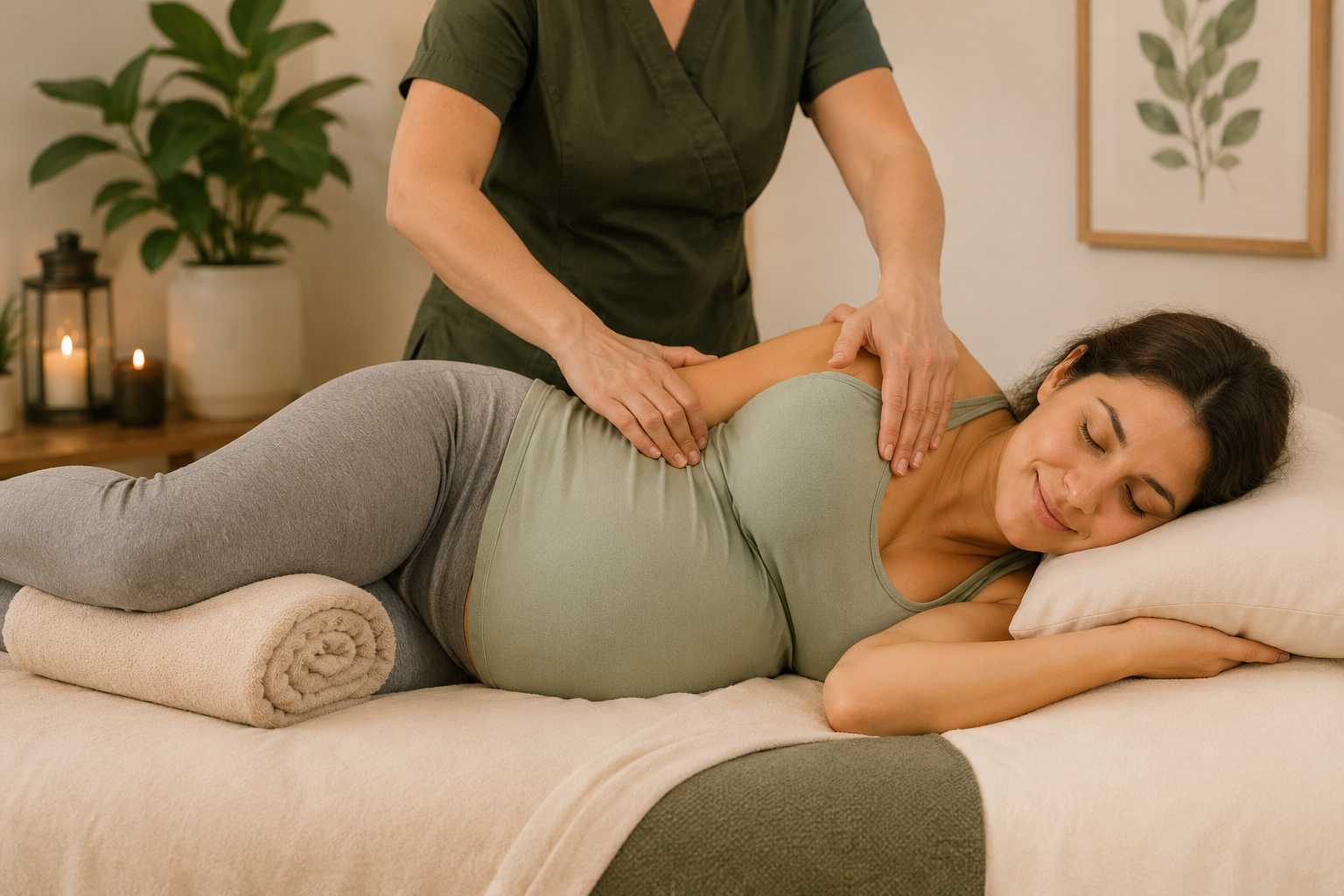 Prenatal massage treatment
